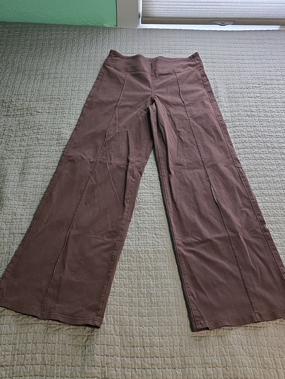 Women's Wide-Leg Brown Pants